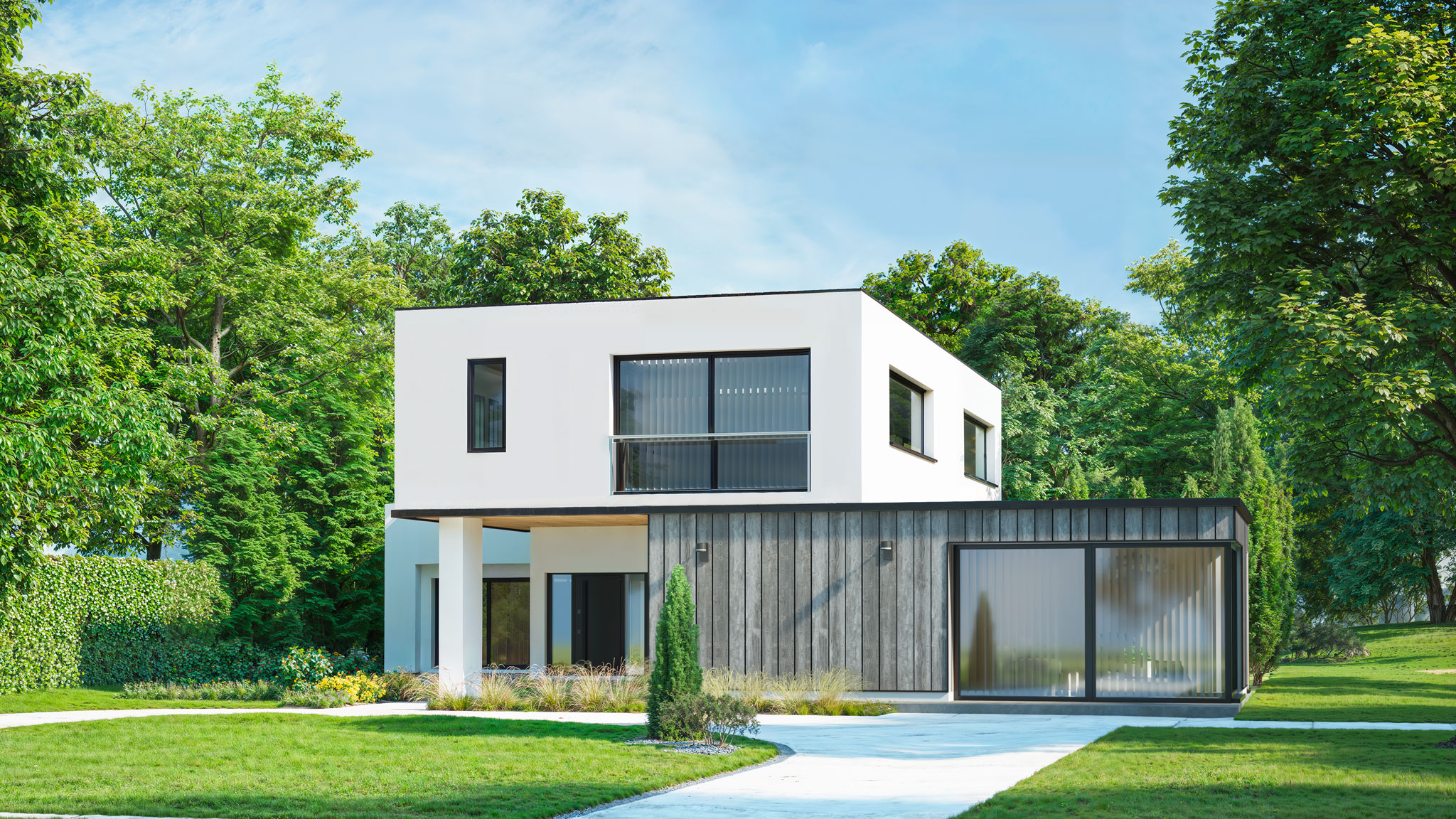 Maison d'architecte, extension bardage